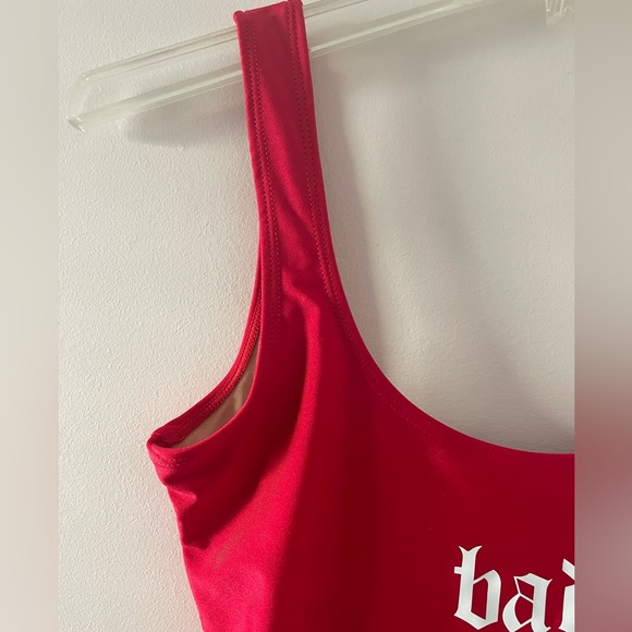 NWT Ravesuits One Piece Red Bathing Suit Swimsuit Bad and Boujee M/L - Picture 4 of 12